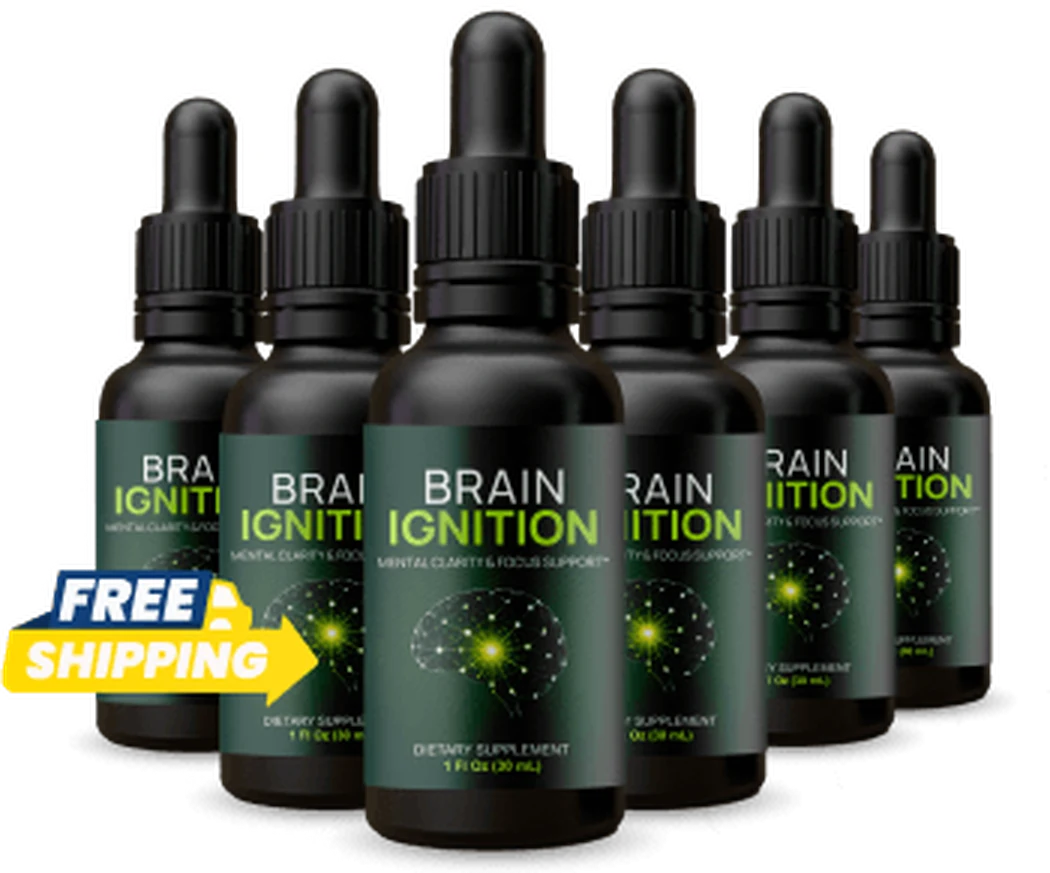 Brain Ignition cognitive support liquid dropper bottles